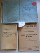 Three Manuals on Half Track Vehicles