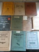 Ten WWII Military Vehicle Parts and Maintenance Manuals and Pamphlets