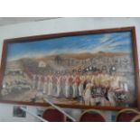 Large Painting of British Napoleonic Troops