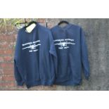 Two Navy Blue Fort Paull Sweatshirts Size: L