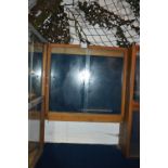Mahogany Display Cabinet Enclosed by Sliding Doors