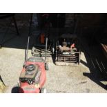 Four Assorted Lawnmower Including a Vintage Atco Lawnmower