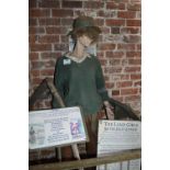 Female Mannequin Depicting a Land Girl with Scythe