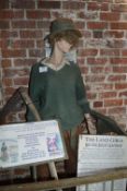 Female Mannequin Depicting a Land Girl with Scythe