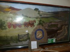 Large Framed Tapestry "Wagoner's Special Reserve"