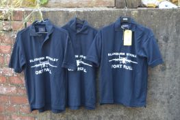 Three Navy Blue Fort Paull Shirts Size: S