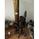 Assorted Artillery Cases and Inert Practice Heads