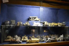 Twenty Six Assorted WWII Scale Model Military Vehicles