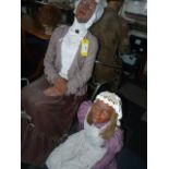 Life Sized Mother & Daughter in Period Costume