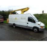 Iveco Panel Van Fitted with Powered Access Cherry Picker Reg: YK53CKL