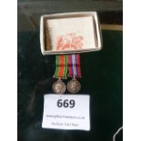 Pair of WWII Medals
