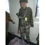 British Para Mannequin with DPN Kit, Helmet and Deployed Chute