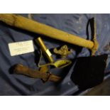 Battle Relics Including Entrenching Tool, Bayonet, Spoon, Dagger Hilts, etc.