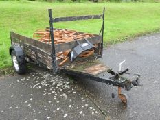 Single Axle Open Trailer on 50mm Ball Coupling