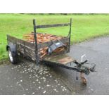 Single Axle Open Trailer on 50mm Ball Coupling