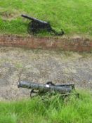 Pair of Cast Iron Ornamental Cannons