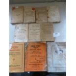 Ten WWII Military Vehicle Parts and Maintenance Manuals and Pamphlets