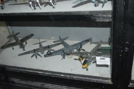 Seven Assorted Military Aircraft from Throughout the Ages