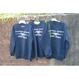 Three Navy Blue Fort Paull Sweatshirts Size: S