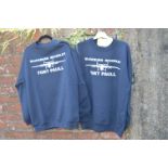 Two Navy Blue Fort Paull Sweatshirts Size: M