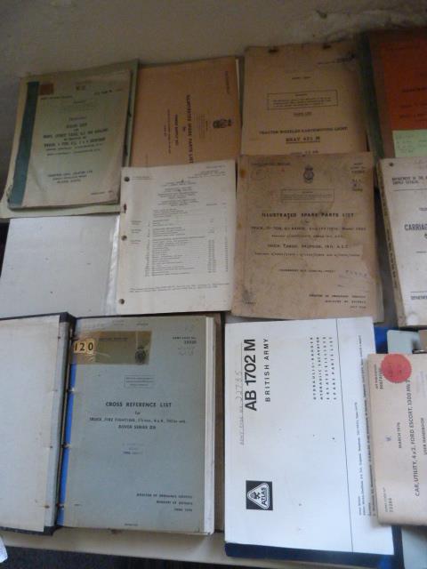 Twenty Post War Military Vehicle Parts and Maintenance Manuals and Pamphlets - Image 2 of 4