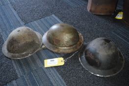 Three British Helmets (No Liners)