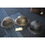 Three British Helmets (No Liners)