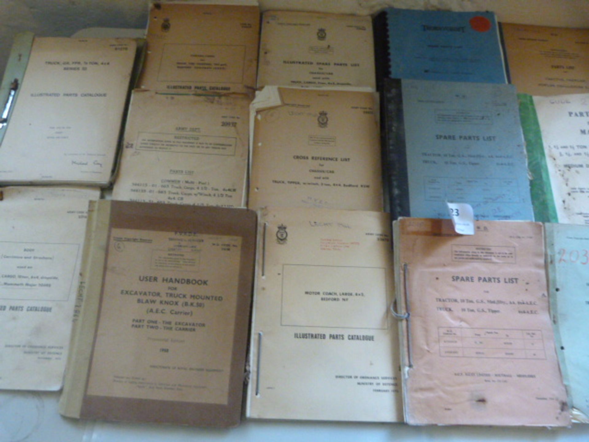 Twenty Post War Military Vehicle Parts and Maintenance Manuals and Pamphlets - Image 2 of 3