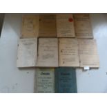 Ten WWII Military Vehicle Parts and Maintenance Manuals and Pamphlets