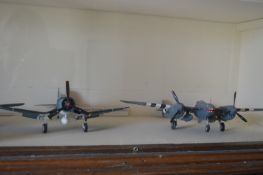 Two American and Three German Scale Model Aeroplanes