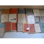 Twenty Post War Military Vehicle Parts and Maintenance Manuals and Pamphlets