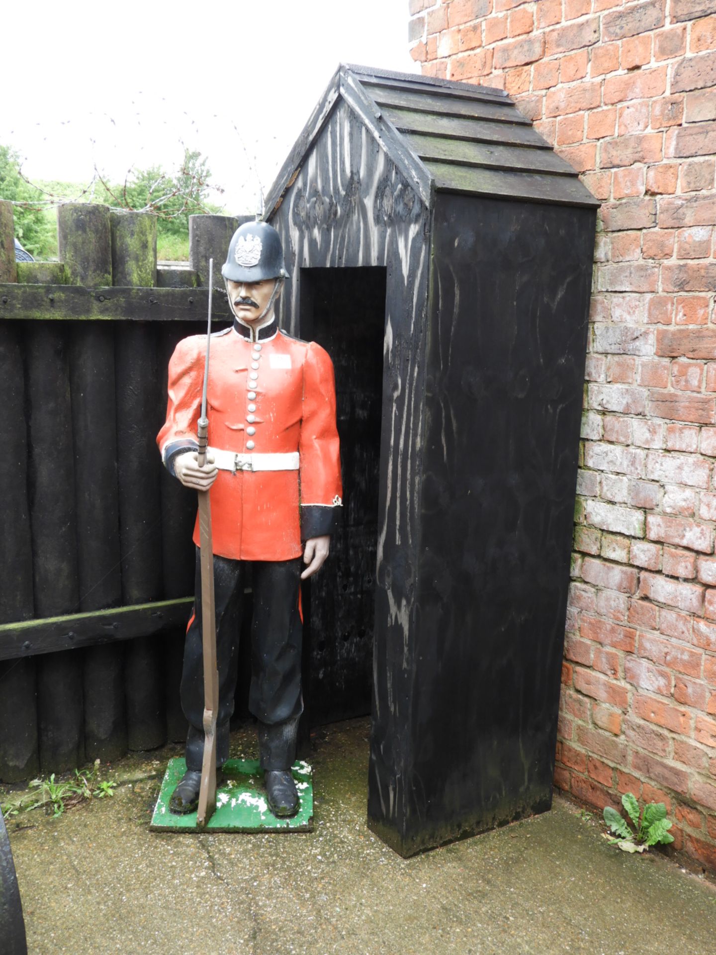 GRP Guard in Victorian Style Parade Dress Uniform with Sentry Box