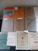 Ten WWII Military Vehicle Parts and Maintenance Manuals and Pamphlets