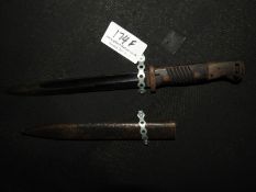 German Mauser K98 Bayonet with Steel Sheath