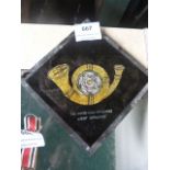 King's Own Yorkshire Light Infantry Logo Mounted on Glass Slide