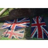 Three Large Union Jacks