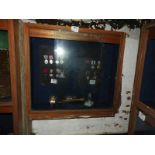 Mahogany Display Cabinet Enclosed by Sliding Doors Made by Armstrong's of Hull