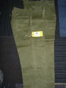 Two Pairs of Green Tropical Trousers