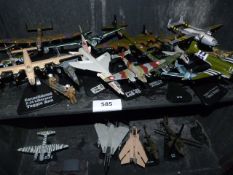 Collection of Twenty One Diecast Model Fighters, Bombers and Helicopters