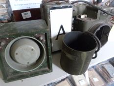 Military Camera, Battery Case and Tannoy Speaker