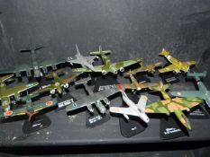 Collection of Thirteen Diecast Model Fighters and Bombers