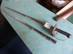 British P-1898 Infantry Edward VII Cypher Sword with Steel Scabbard