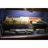 Eight WWII Scale Model Military Trains And Rolling Stock