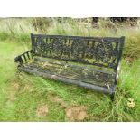 Reproduction Cast Iron Garden Bench