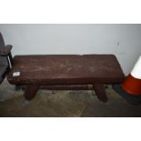 Dutch Style Carved Wood Bench