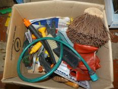 Box of Garden Tools and Equipment