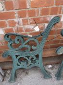 Pair of Cast Iron Bench Ends