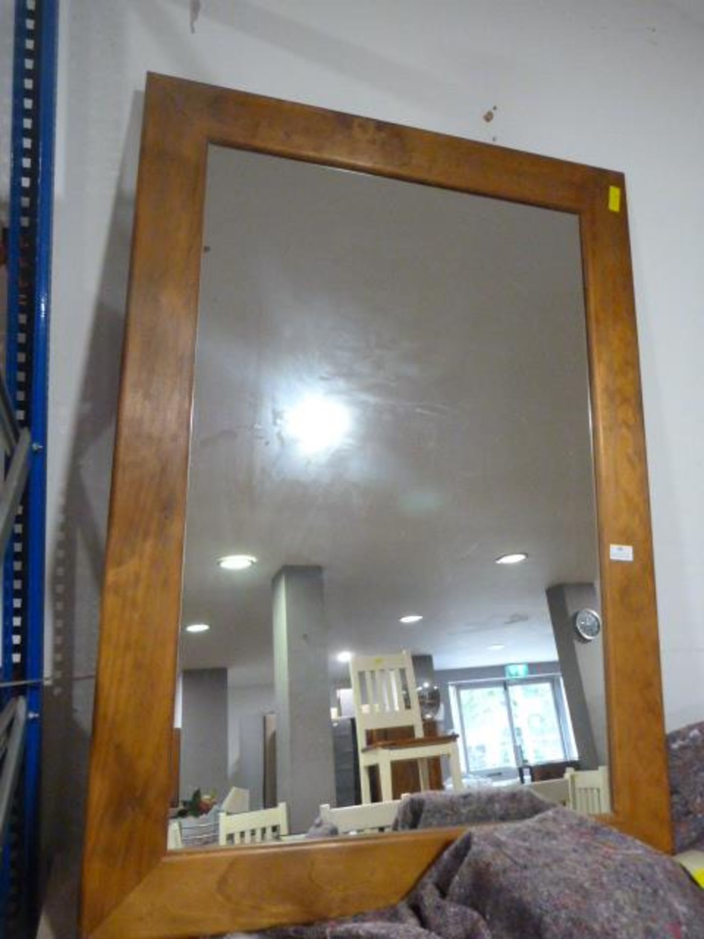 Large Wood Framed Mirror