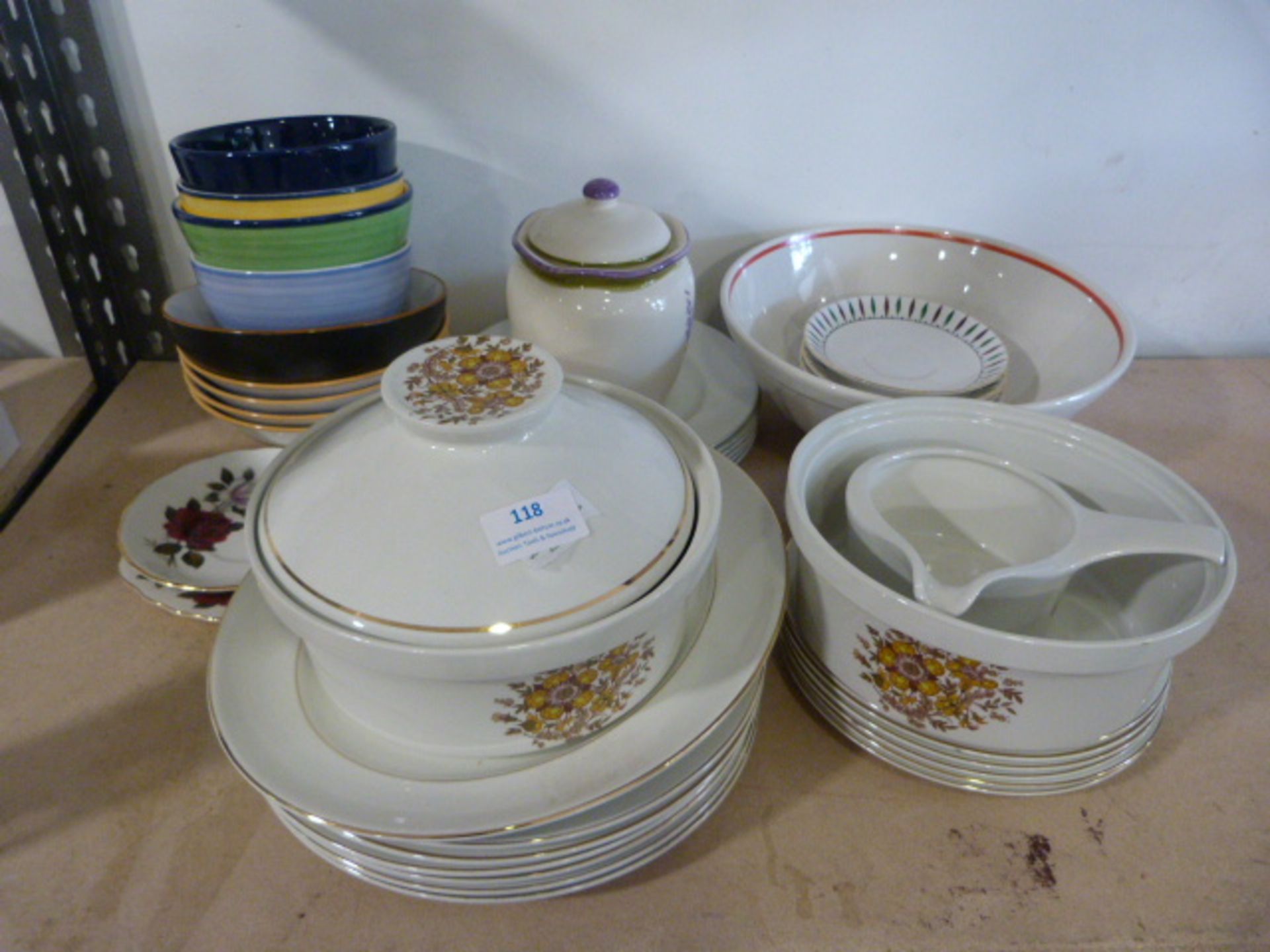 Part Burley Dinner Service and Assorted China
