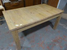 Solid Oak Extending Dining Table